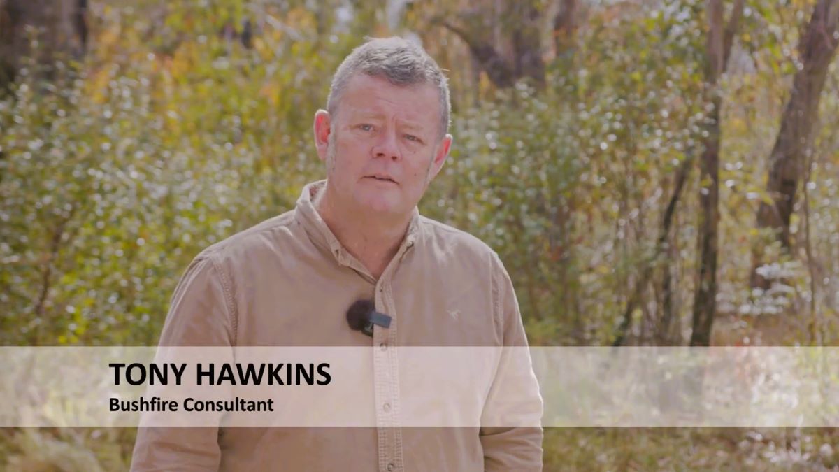 Bushfire consultant Tony Hawkins